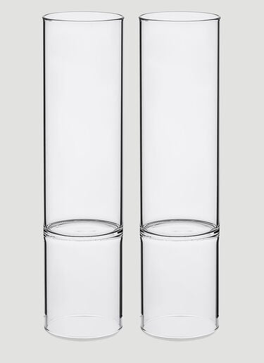 Fferrone Design Set of Two Revolution Champagne Flutes Transparent wps0644555