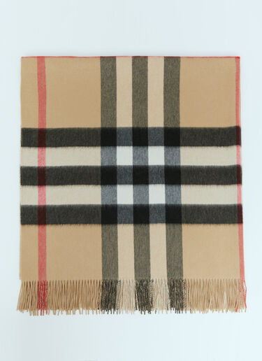 Burberry Check Cashmere Blanket Beige bur0255104