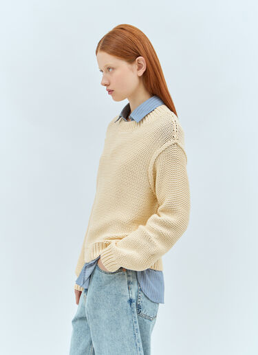 A.P.C. Cotton-Blend Sweater Beige apc0257010