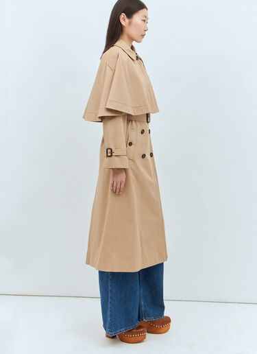 Chloé Classic Trench With Cape Beige chl0257010