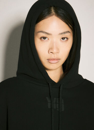 Alexander Wang Essential Terry Hooded Sweatshirt Black awg0257015