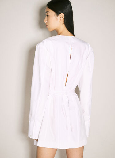 Alexander Wang Tailored Shirt Dress White awg0257001