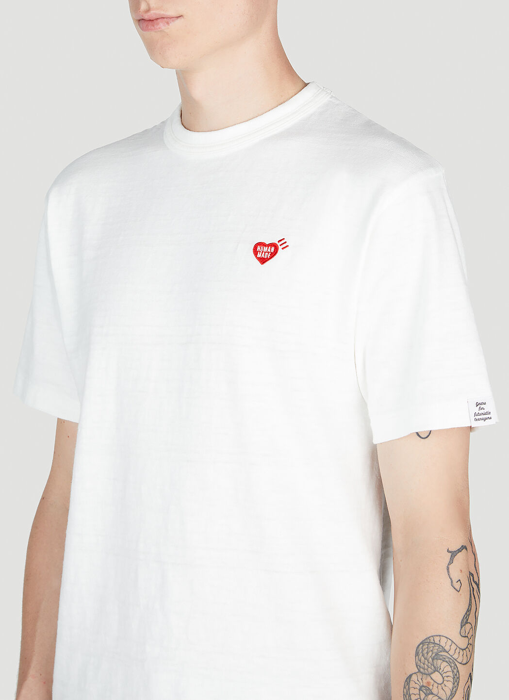 Human Made Heart Badge T-Shirt in White | LN-CC®