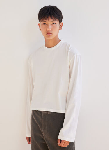 RIER Long-Sleeve Jersey T-Shirt White rrr0158014