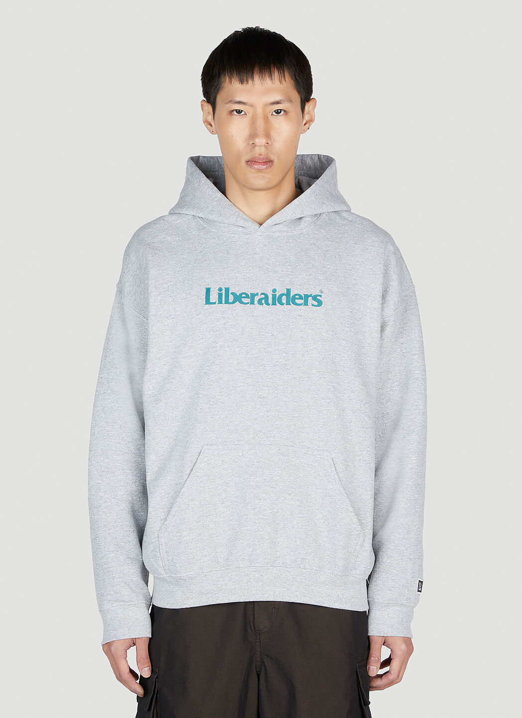 Liberaiders Men's Logo Hooded Sweatshirt in Grey | LN-CC®