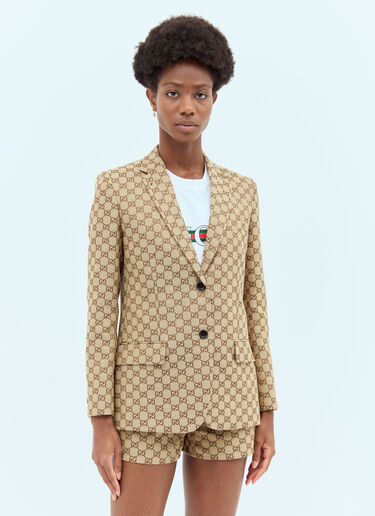 Gucci GG Canvas Blazer Brown guc0257010