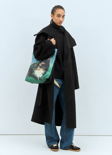 JW Anderson 가죽 패치 포켓 스웨터 블랙 jwa0257011