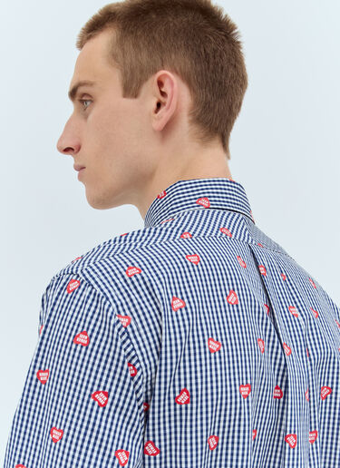 Human Made Heart Gingham Shirt Navy hmd0156009