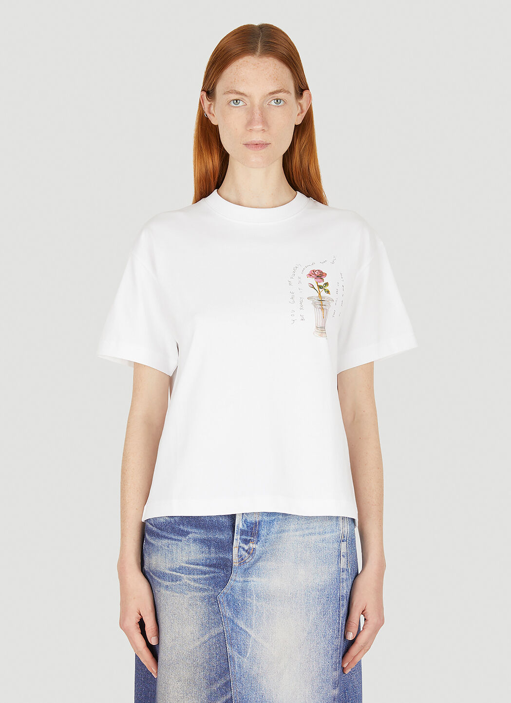 Gucci Anya Balder Logo T-Shirt White guc0257008