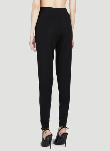 Saint Laurent Tapered Track Pants Black sla0252005