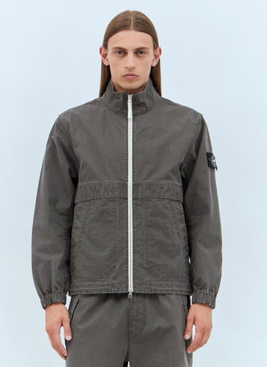 Stone Island パネル コンストラクションジャケット  グレー sto0158001