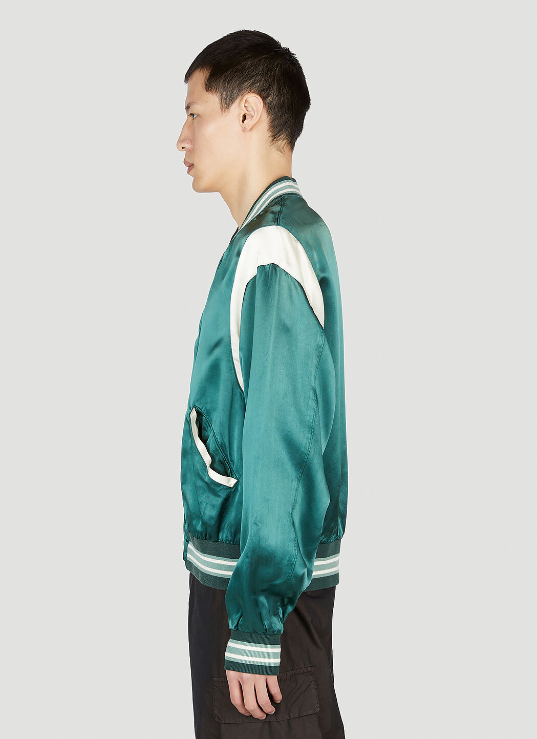 Visvim Men's Douglas Stadium Jacket in Green | LN-CC®