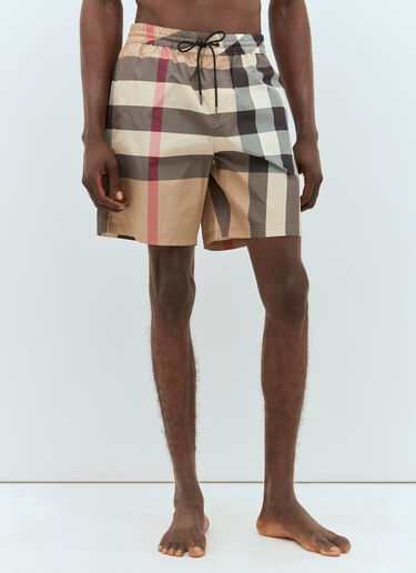 Burberry Vintage Check Swim Shorts Beige bur0141034