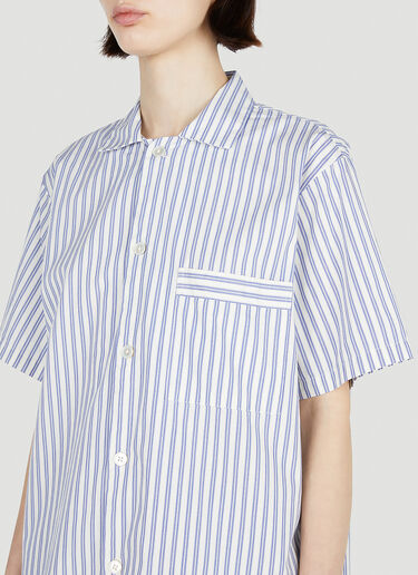 Tekla Skagen Stripes Shirt Blue tek0352001