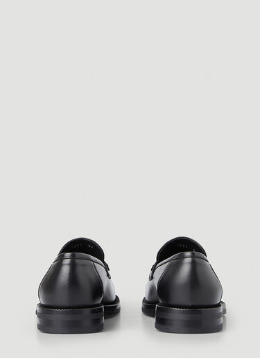 Martine Rose SS23 Bulb Toe Ring Loafers in Black