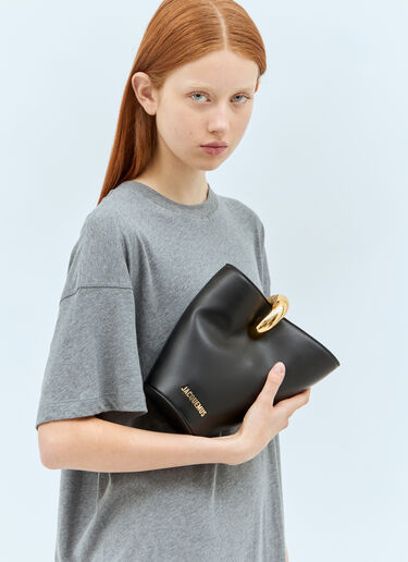 Jacquemus Le Petit Bambola Bucket Bag Black jac0258040