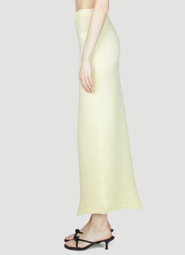 Bottega Veneta Knit Midi Skirt Yellow bov0255012