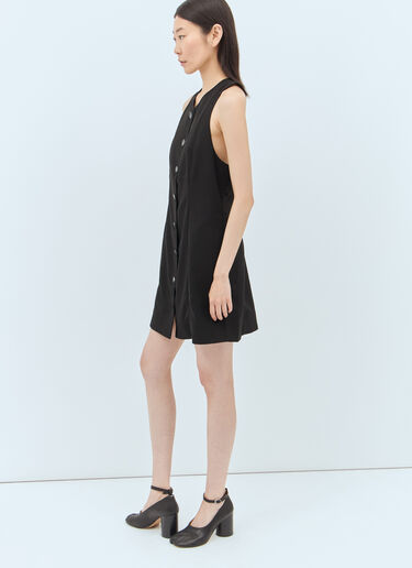 GANNI Twill Suiting Mini Dress Black gan0257003