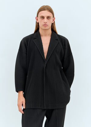 Homme Plissé Issey Miyake June Single-Button Blazer Black hmp0157011