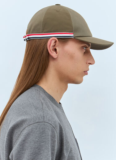 Thom Browne Logo Patch Baseball Cap Green thb0157008