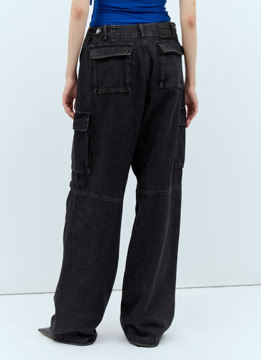 Coperni Denim Cargo Pants Black cpn0255004