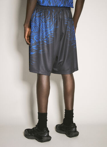 Y-3 JFA Logo Print Shorts Black yjf0158006