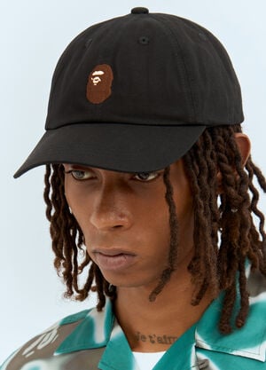 A BATHING APE® Ape Head Panel Baseball Cap Green aba0156005