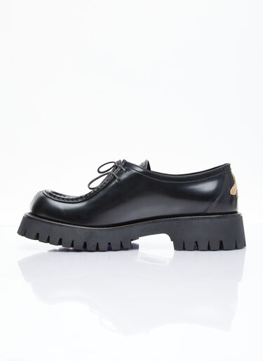 Gucci Women's Bee Leather Lace-Up Shoes in Black | LN-CC®