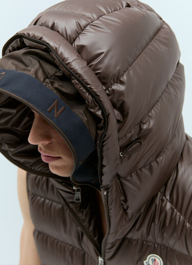 Moncler Barant Down Gilet Brown mon0157004