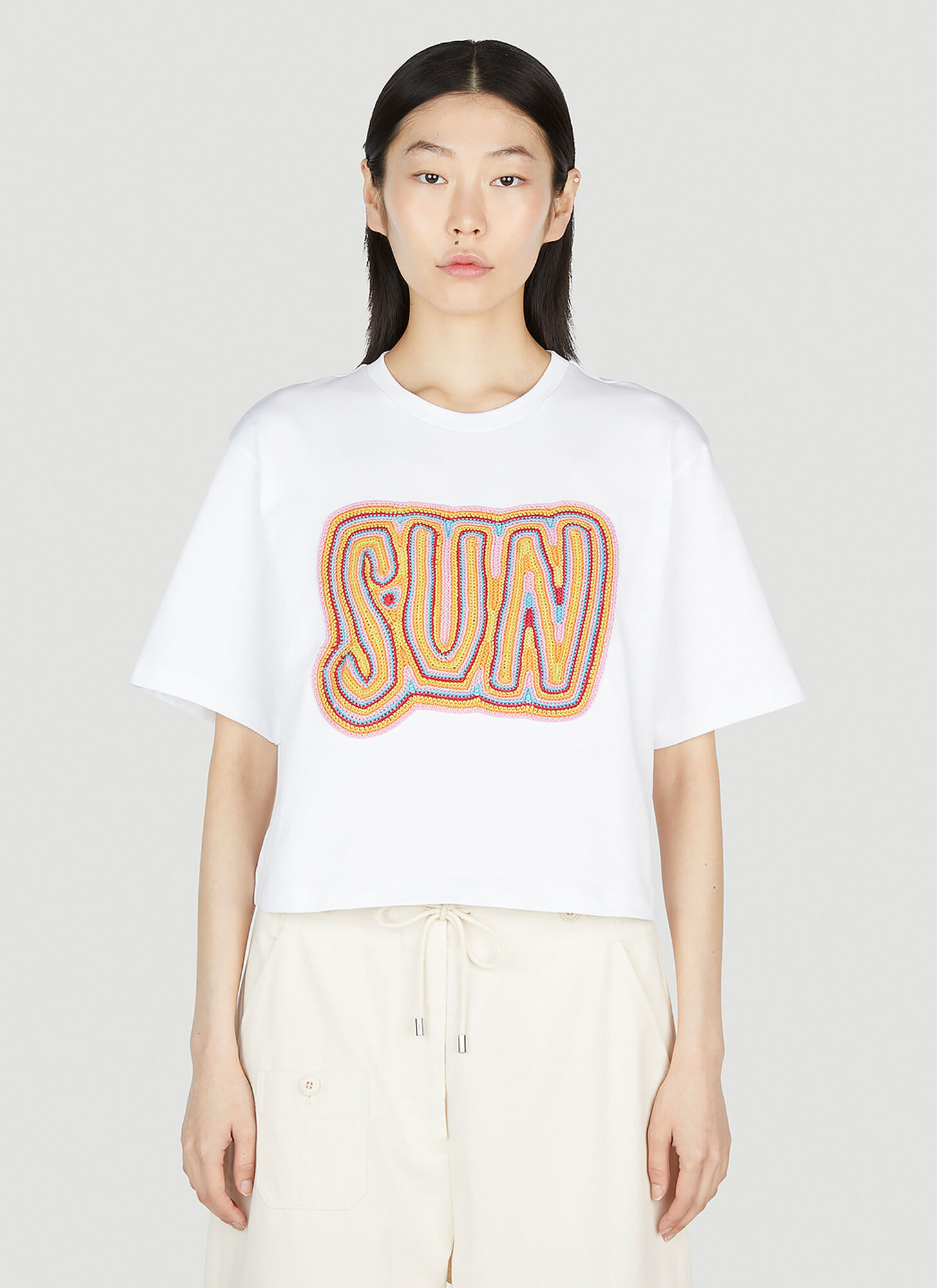 Sportmax Sun T-shirt In White