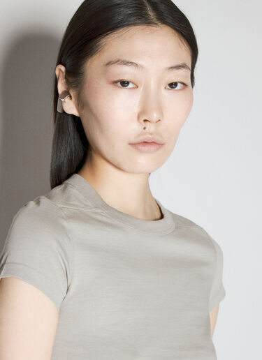 Rick Owens Cropped Level T-Shirt Grey ric0255013