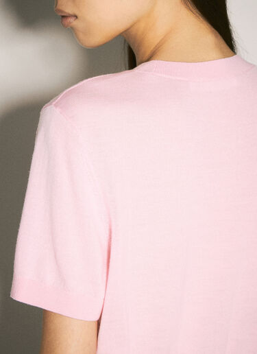 Alexander Wang Wool Crop Top Pink awg0257009