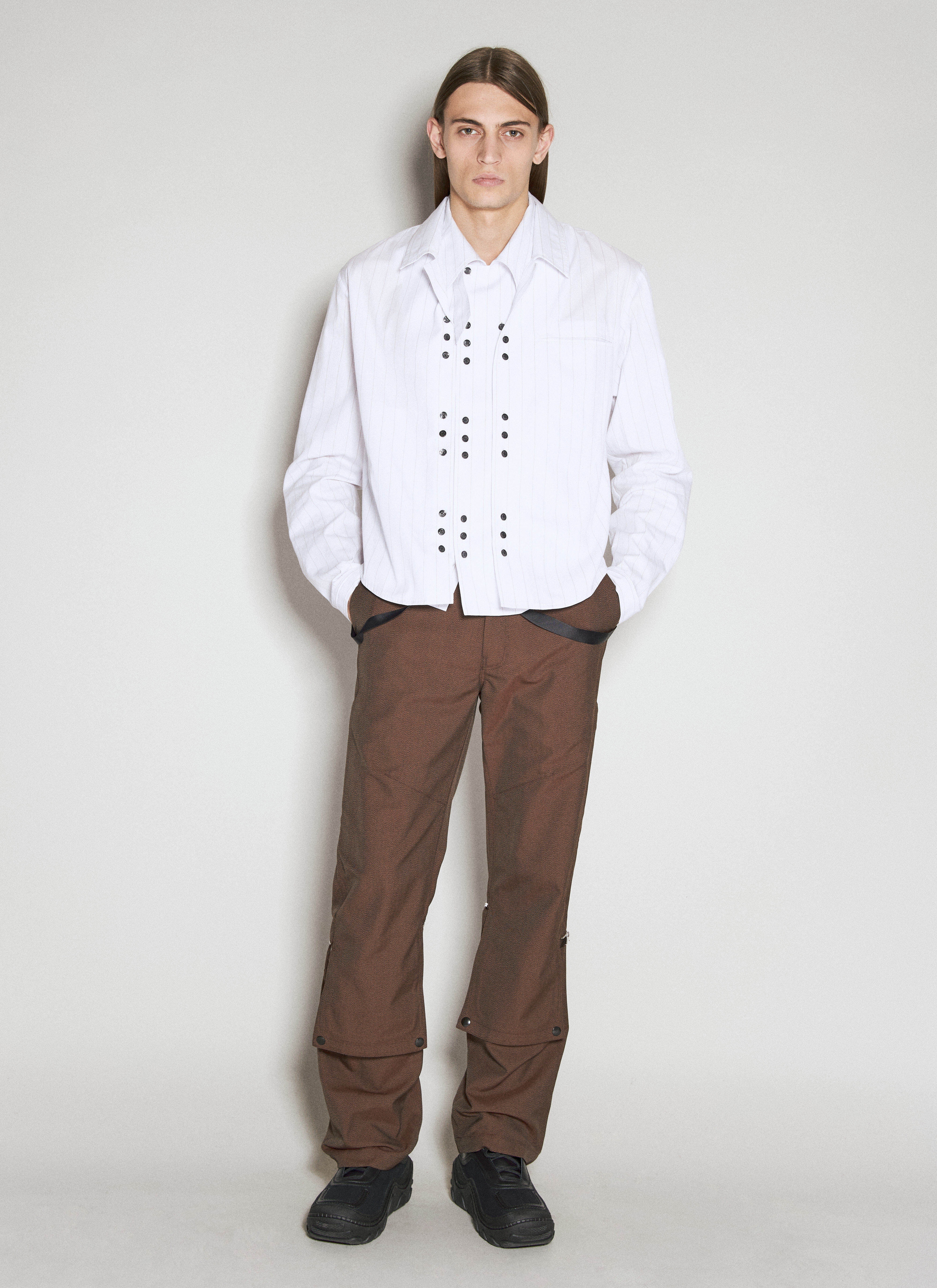Kiko Kostadinov Men's Tonino Shirt Jacket in White | LN-CC®