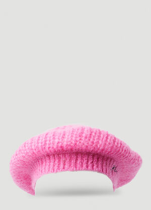 Gucci Brushed Knit Beret Pink guc0255179