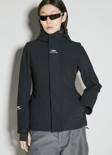 Balenciaga 3B Sports Icon Ski Hourglass Parka Black bal0255100