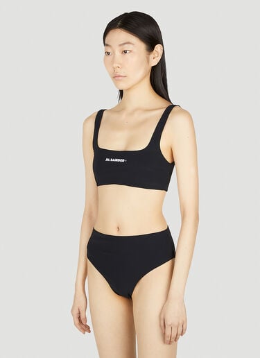 Jil Sander+ Logo Print Bikini Set Black jsp0251015