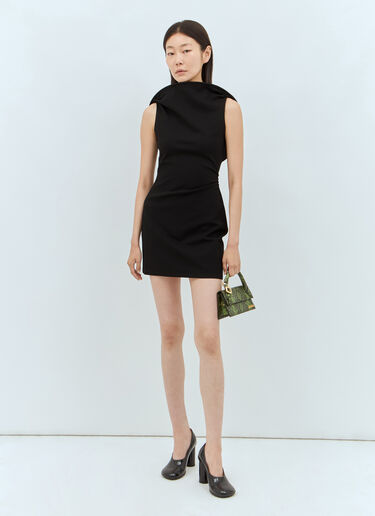 Jacquemus La Mini Robe Bordo Dress Black jac0258004