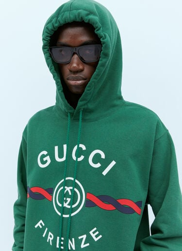 Gucci インターロックG トーション フード付きスウェットシャツ グリーン guc0153052