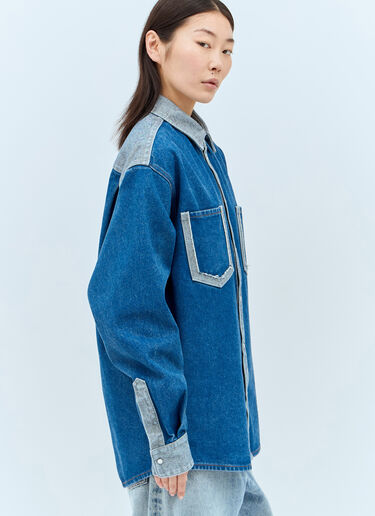 Marni Contrast Denim Shirt Blue mni0257002