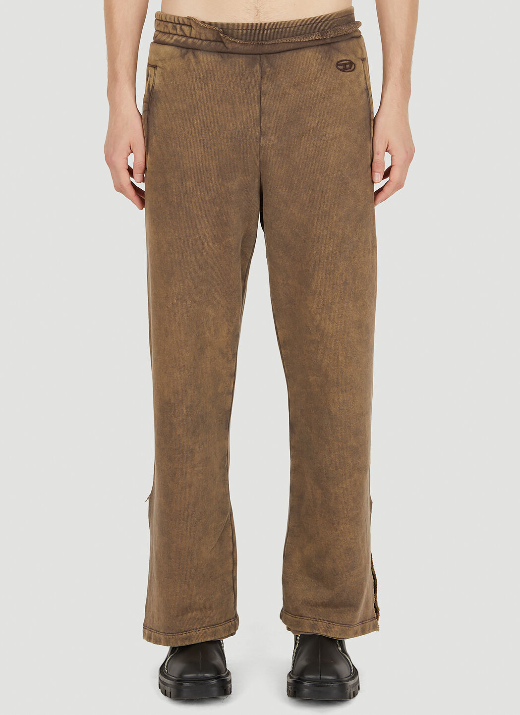 Diesel P-Toppal Double Layer Track Pants in Brown | LN-CC®
