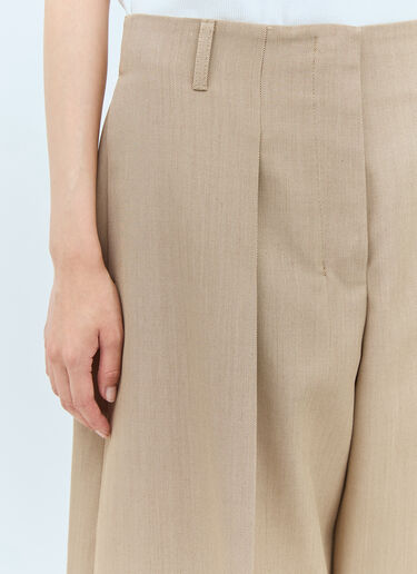 Jacquemus Pleated Pants Beige jac0258002