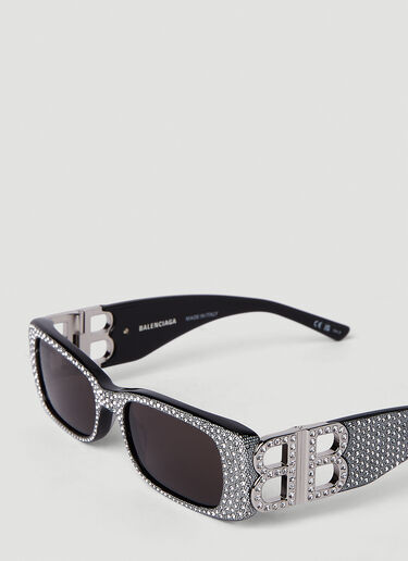 BALENCIAGA Dynasty Rectangle Sunglasses Black bal0350011