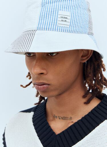 Thom Browne Quarter Bucket Hat Blue thb0156012