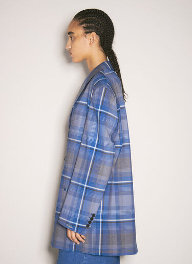 Marni Check Blazer Blue mni0257009