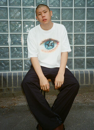 BEAMS BEAMS T x LN-CC T-Shirt With Artwork By Ryota Daimon White bms0158008