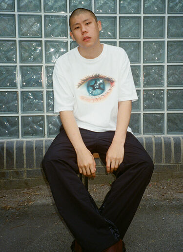 BEAMS BEAMS T x LN-CC T-Shirt With Artwork By Ryota Daimon White bms0158004