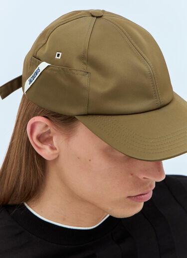 Jacquemus La Casquette Ovalie Baseball Cap Green jac0158027