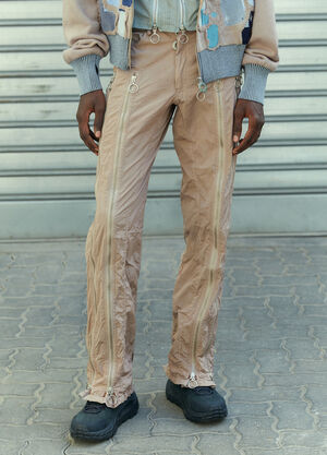 Yohji Yamamoto Adjustable Fit Zip Pants Black yoy0156007