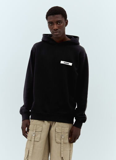 Jacquemus Le Hoodie Gros Grain Sweatshirt Black jac0158010