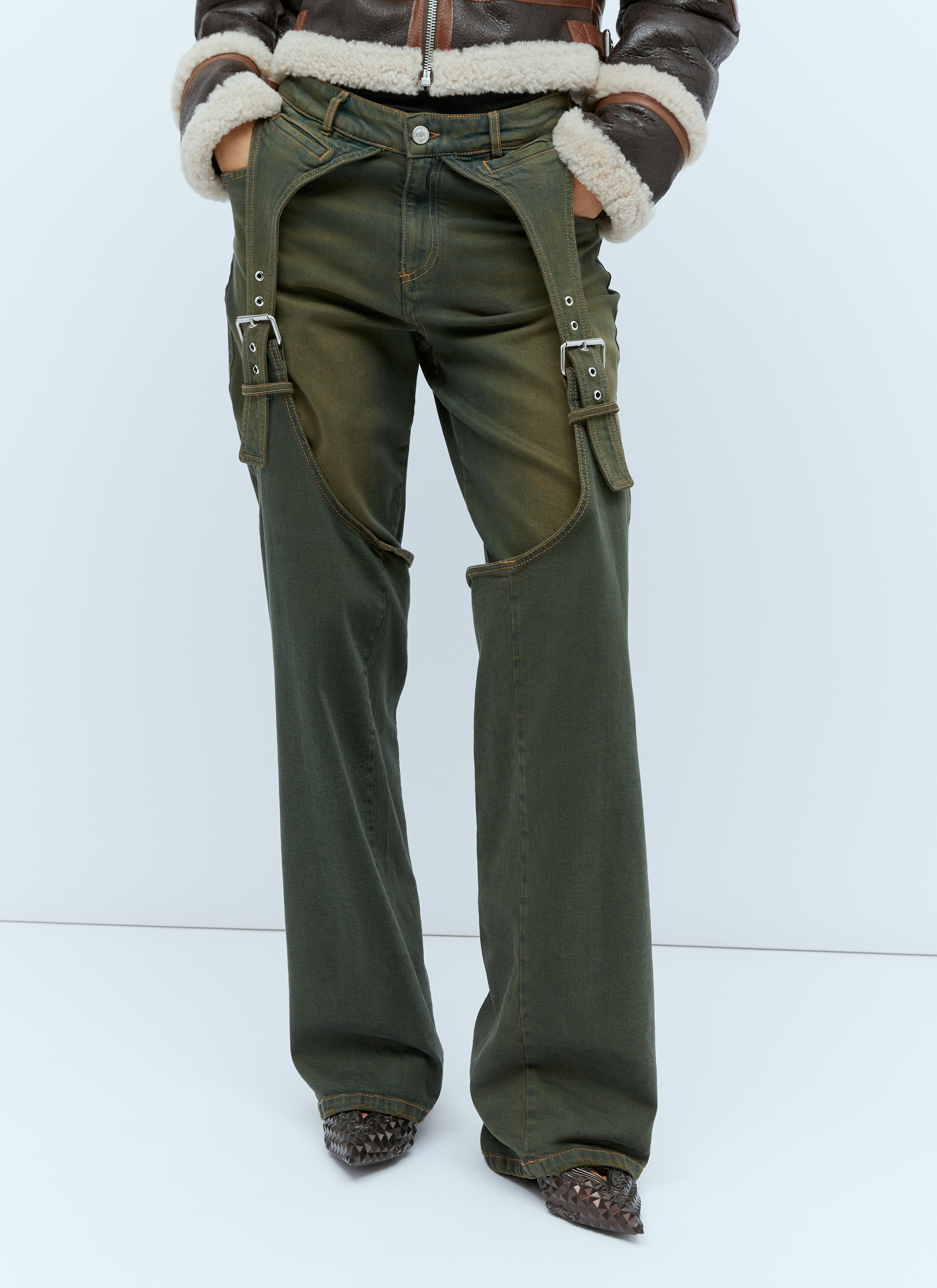 Jil Sander+ バックル装飾 ボーイフレンドジーンズ デニム jsp0255012